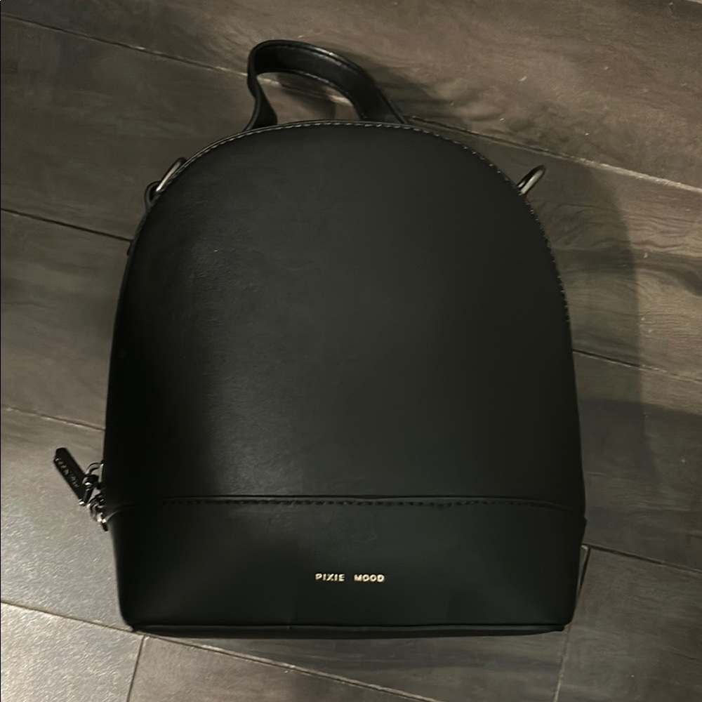 Pixie Mood Black Minimalist Backpack